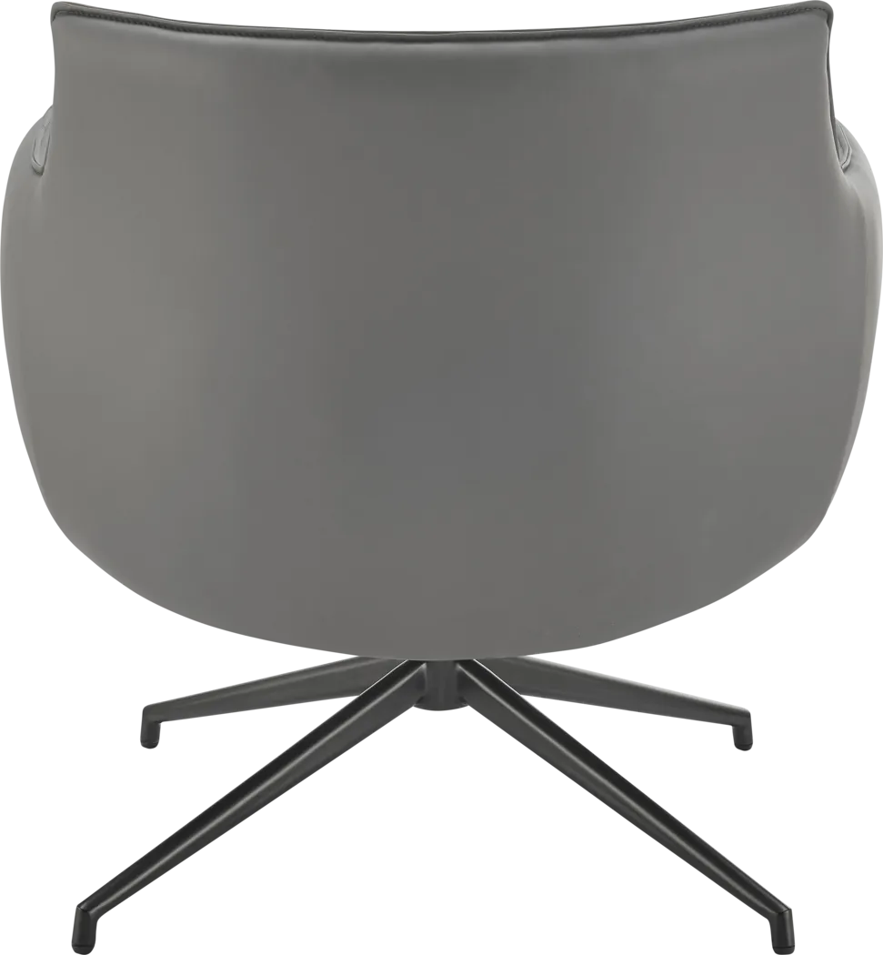 Dipaolo Gray Swivel Accent Chair - Thumbnail - Image 5