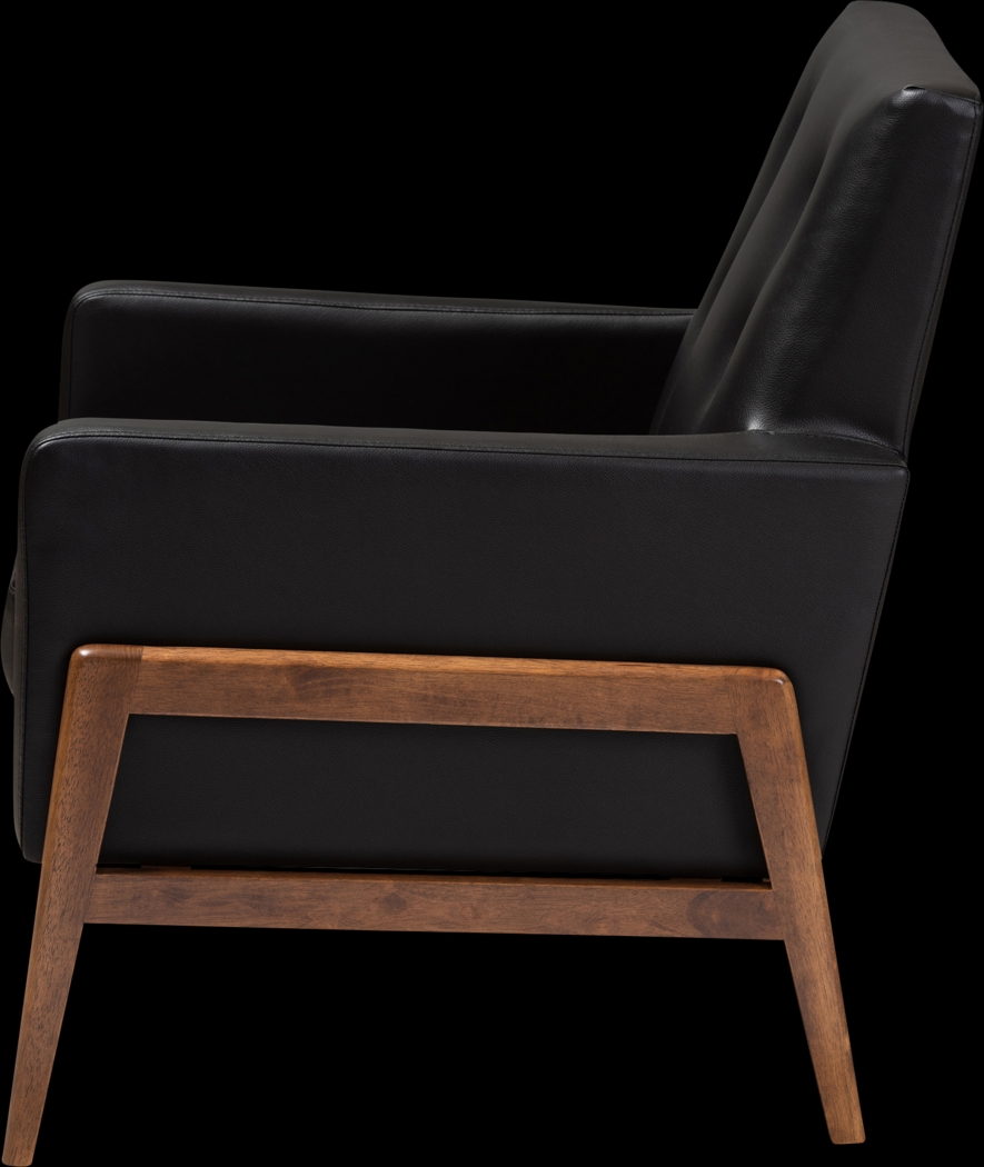 Diplari Black Accent Chair - Thumbnail - Image 3