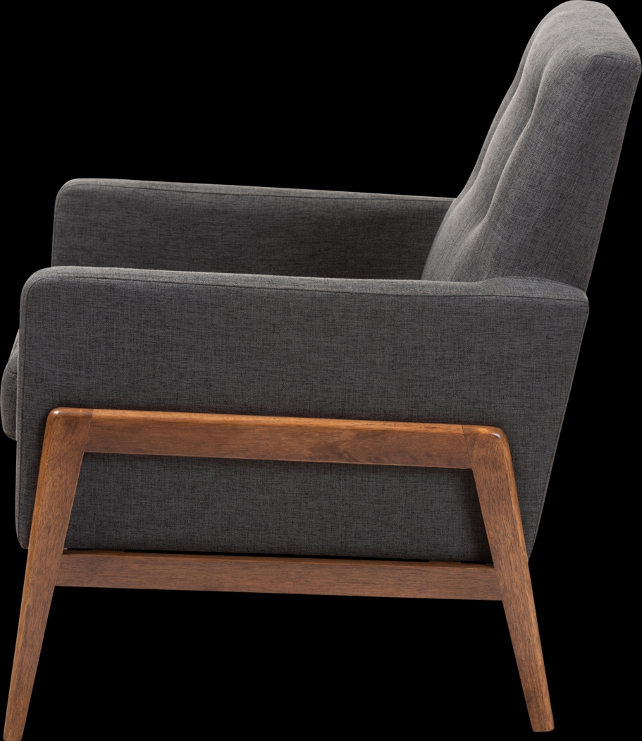 Diplari Dark Gray Accent Chair - Thumbnail - Image 3