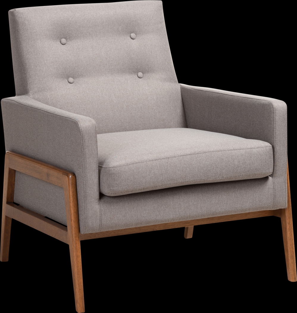 Diplari Gray Accent Chair - Thumbnail - Image 1
