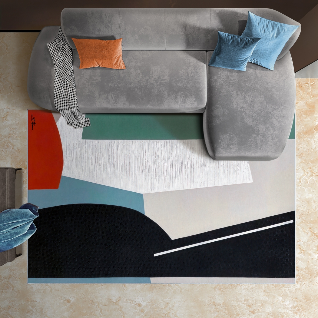 Dirgeshine Multi 5' x 7'7 Rug - Thumbnail - Image 2