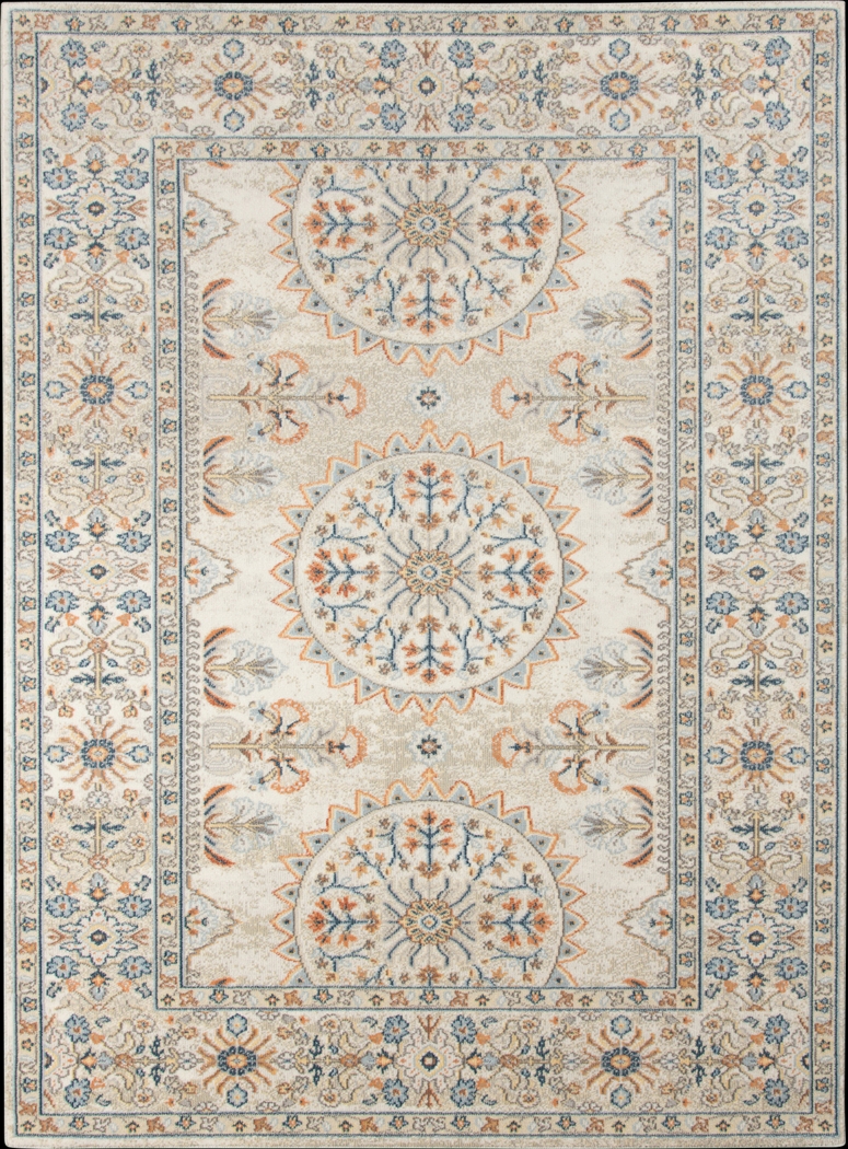 Dirinella Beige 5'1 x 7'6 Rug - Thumbnail - Image 1