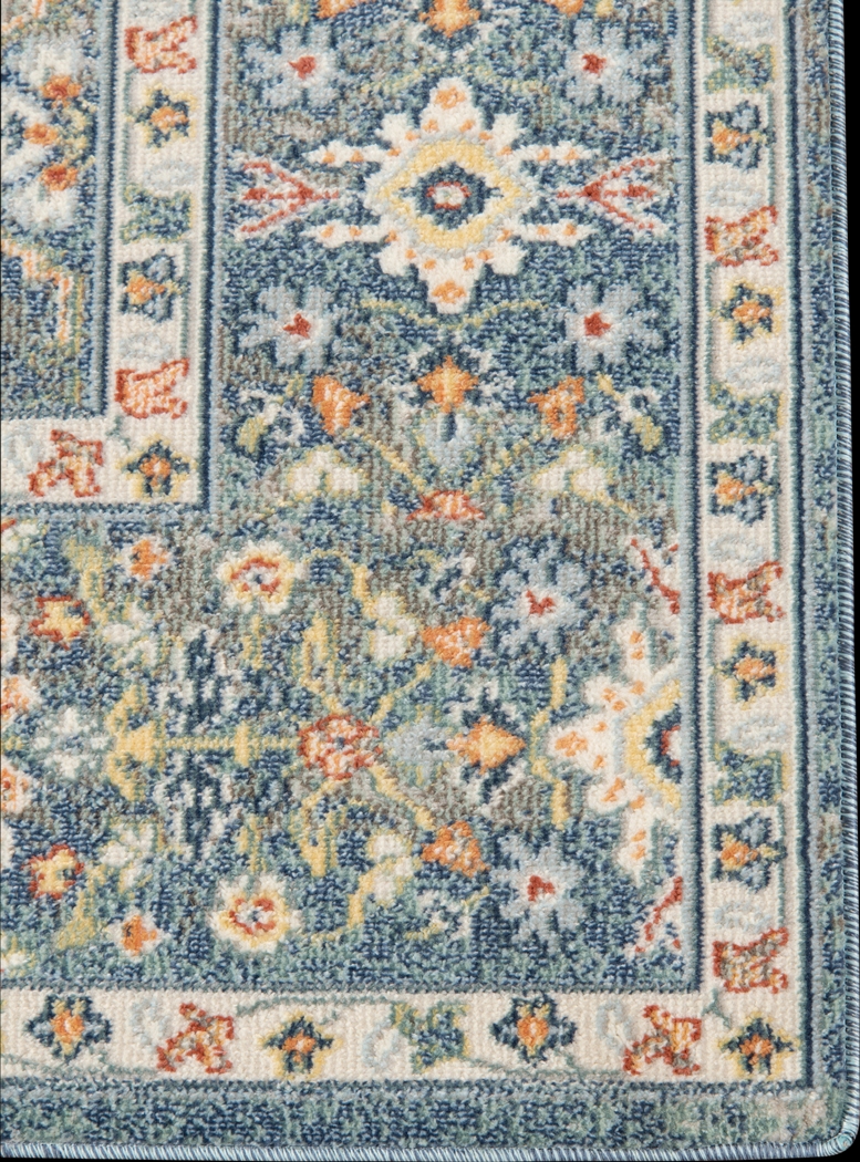 Dirinella Blue 7'9 x 9'9 Rug - Thumbnail - Image 3