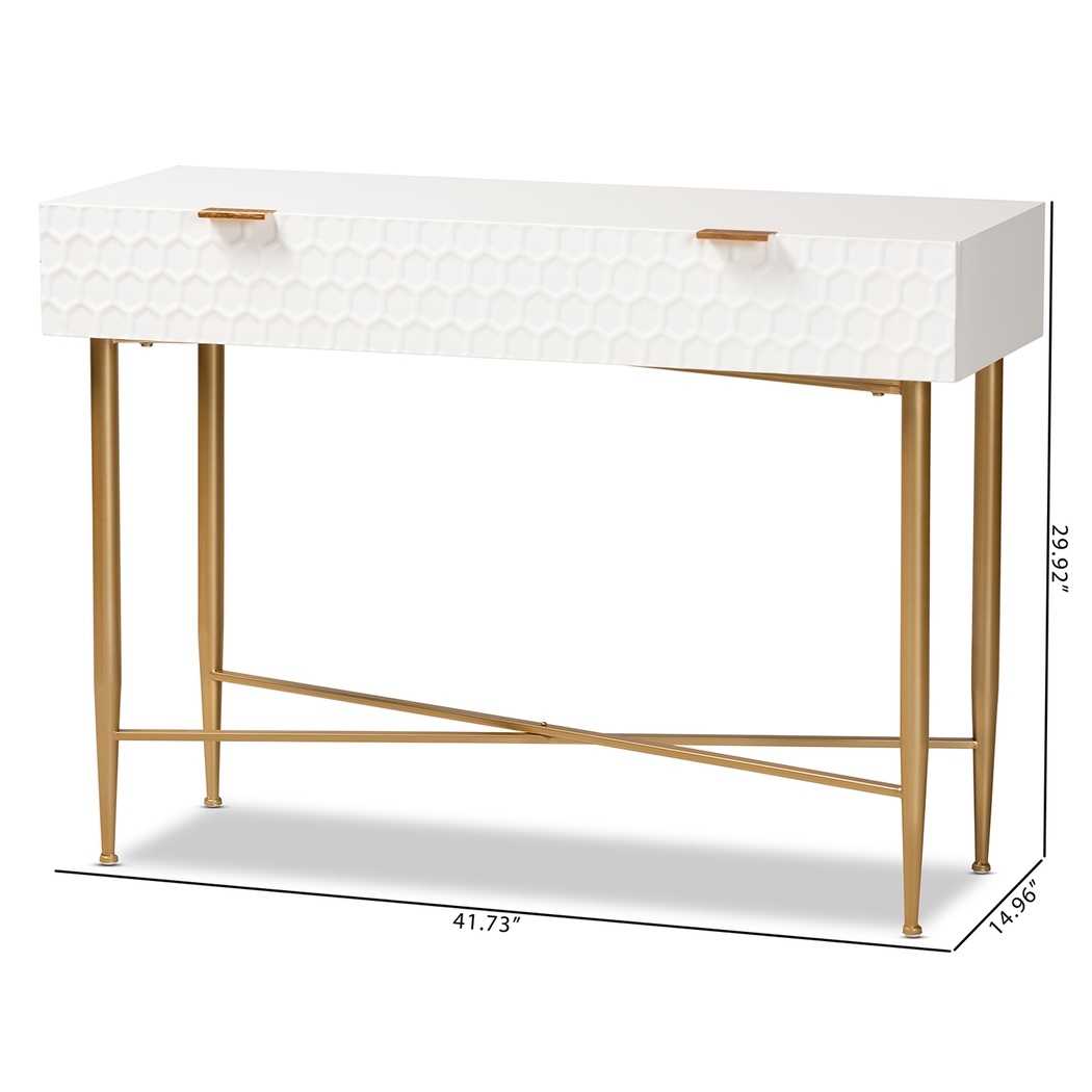 Dishion White Sofa Table - Thumbnail - Image 10