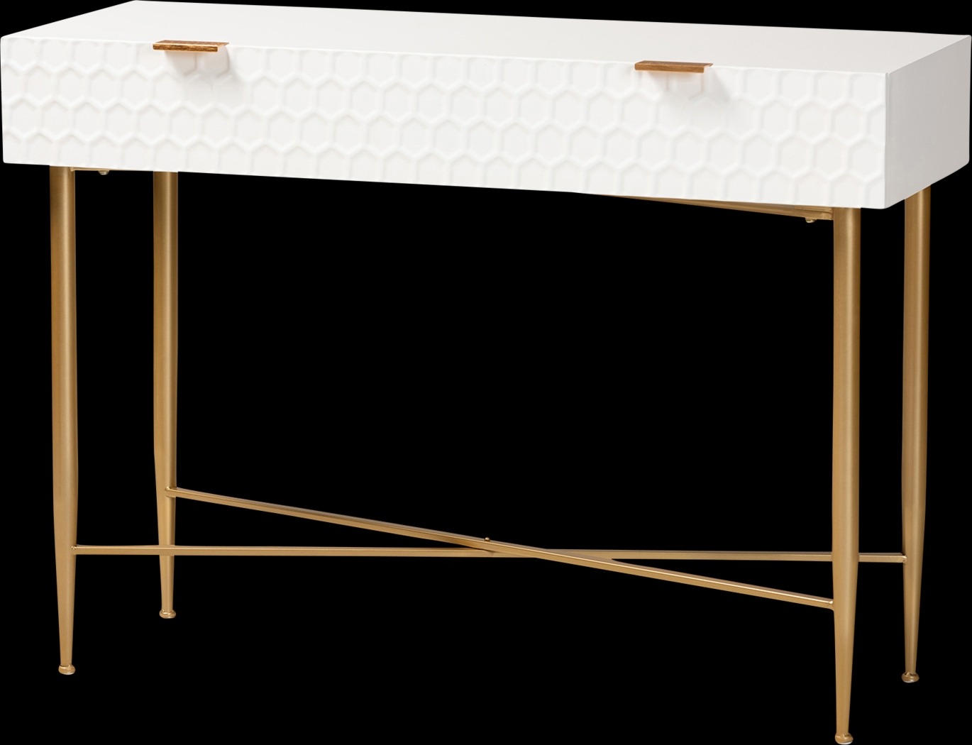 Dishion White Sofa Table - Thumbnail - Image 1