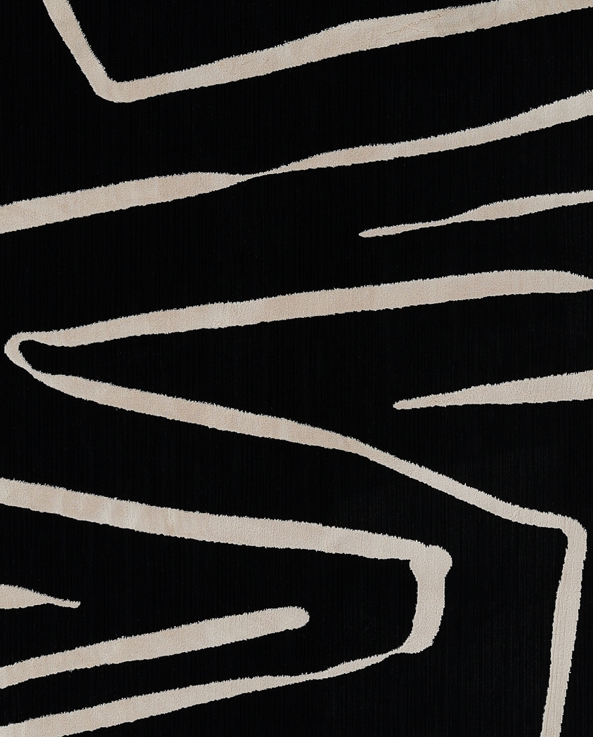 Dismon Black 7'10 x 9'10 Rug - Thumbnail - Image 6