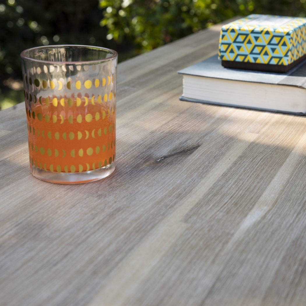 Dismuke Natural Outdoor Bar Height Table - Thumbnail - Image 3