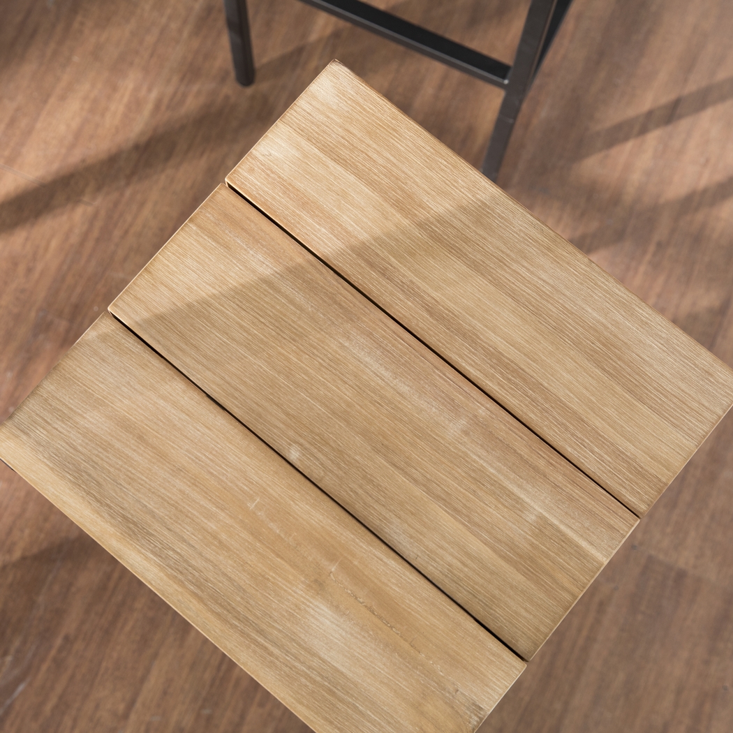 Dismuke Natural Outdoor Barstool, Set of 2 - Thumbnail - Image 3