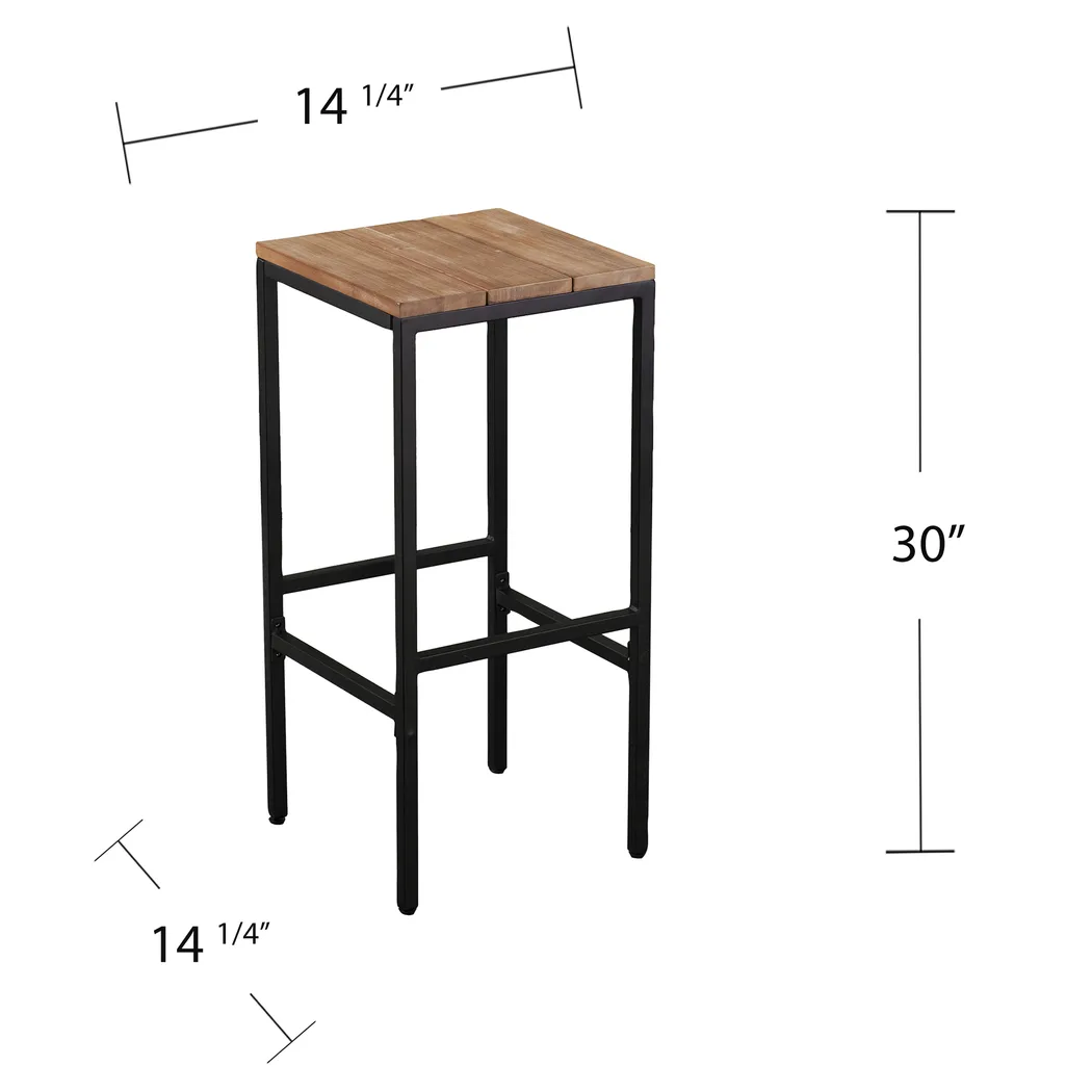 Dismuke Natural Outdoor Barstool, Set of 2 - Image 7