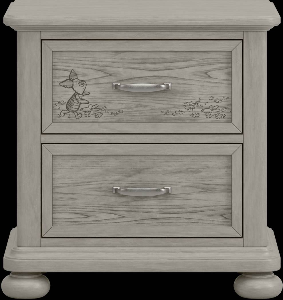 Disney Baby Woodland Adventures with Winnie the Pooh Classic Gray Nightstand - Thumbnail - Image 1