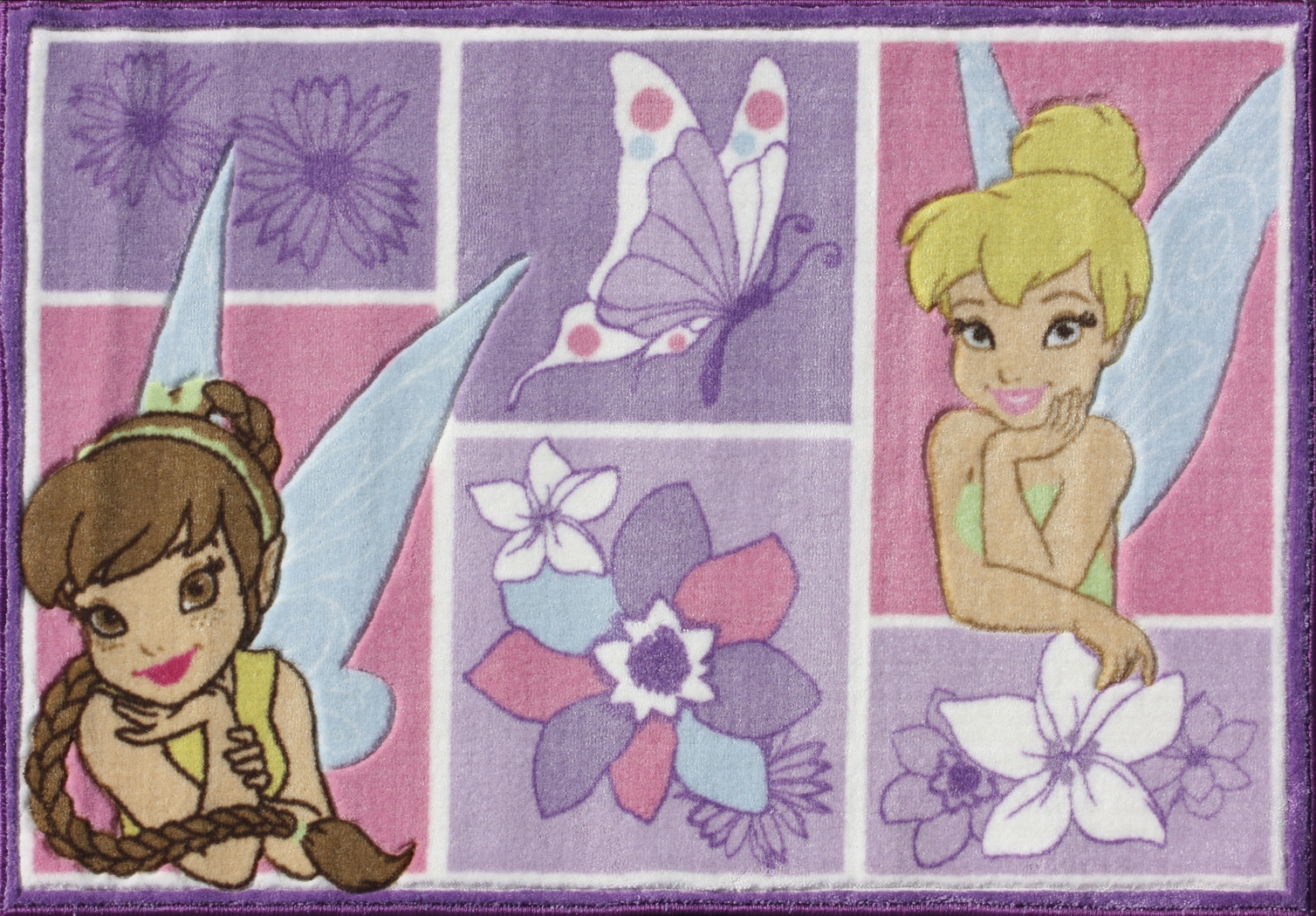 Disney Fairies Patch Purple 2'6 x 3'6 Rug - Thumbnail - Image 1