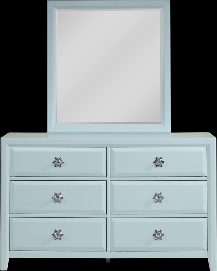 Disney Frozen Ice Blue Dresser and Mirror - Thumbnail - Image 1
