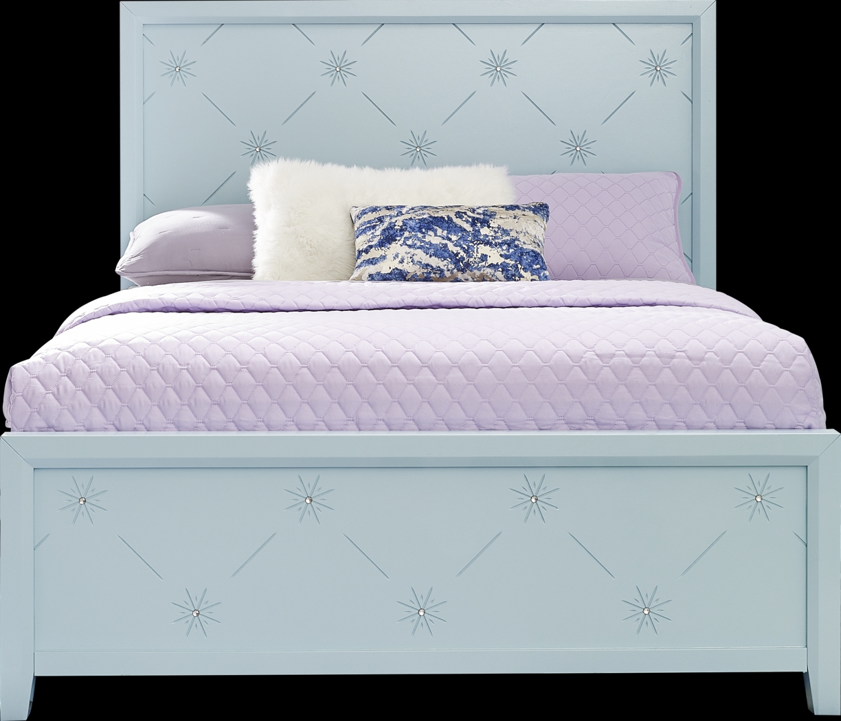 Disney Frozen Ice Blue 5 Pc Full Panel Bedroom - Thumbnail - Image 3