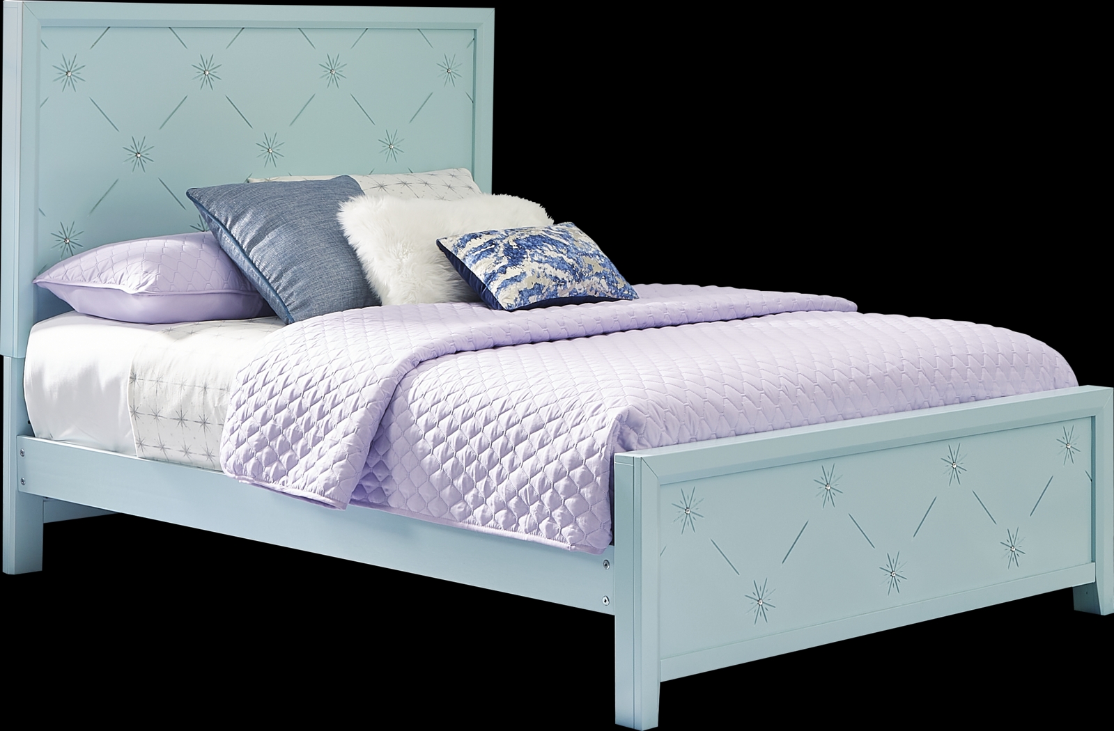 Disney Frozen Ice Blue 5 Pc Full Panel Bedroom - Thumbnail - Image 2
