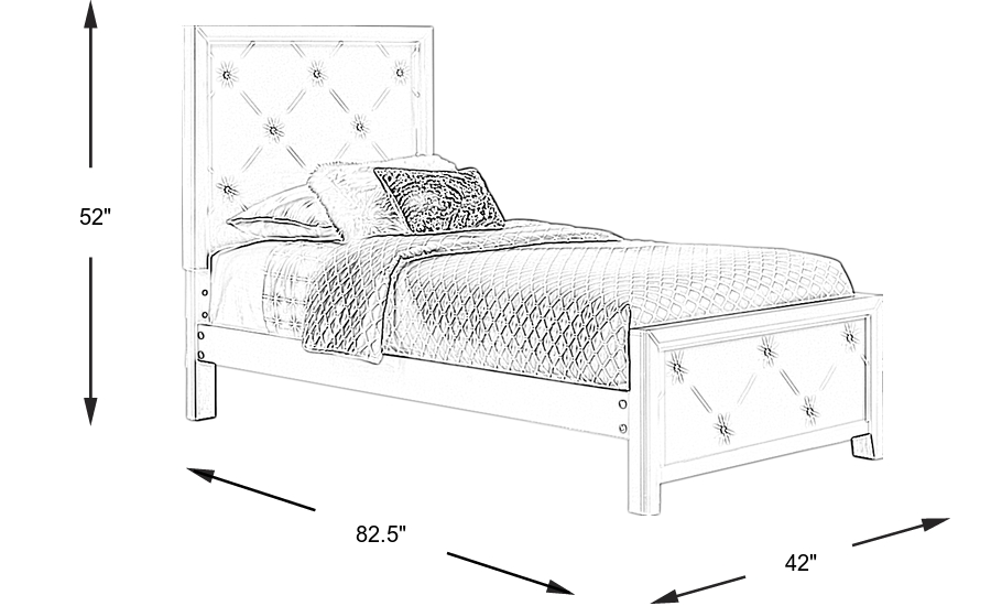 Dimension Image. Please refer to the Dimension Tab on this page for dimension details.