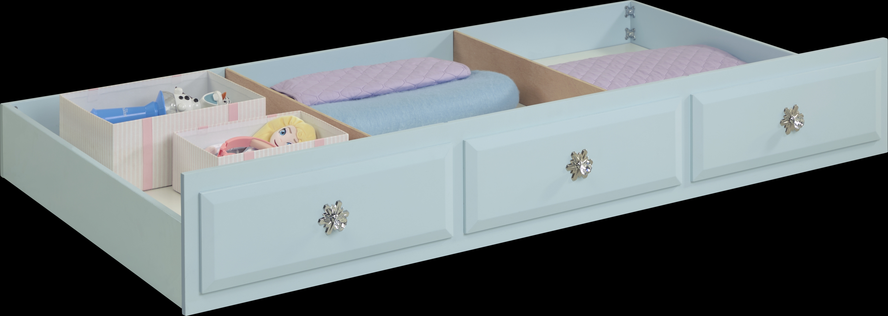 Disney Frozen Ice Blue Twin Storage Trundle - Thumbnail - Image 3
