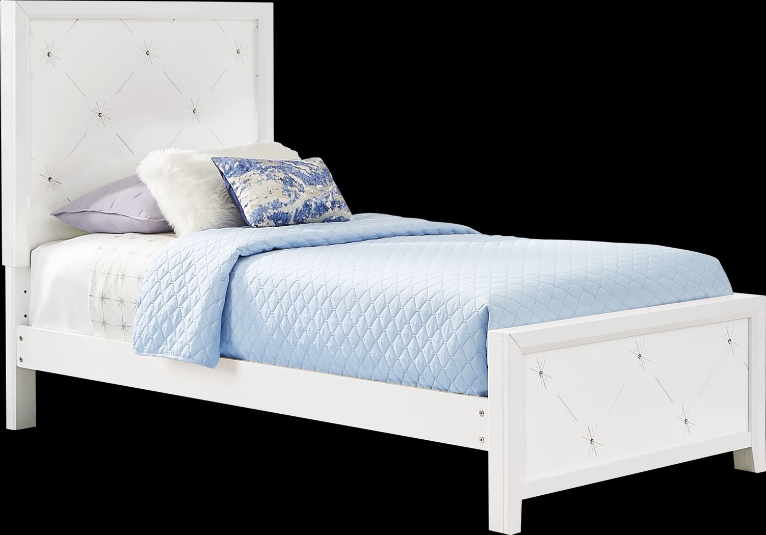 Disney Frozen Ice White Twin Panel Bedroom - Thumbnail - Image 2