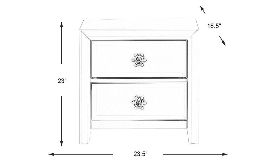 Dimension Image. Please refer to the Dimension Tab on this page for dimension details.
