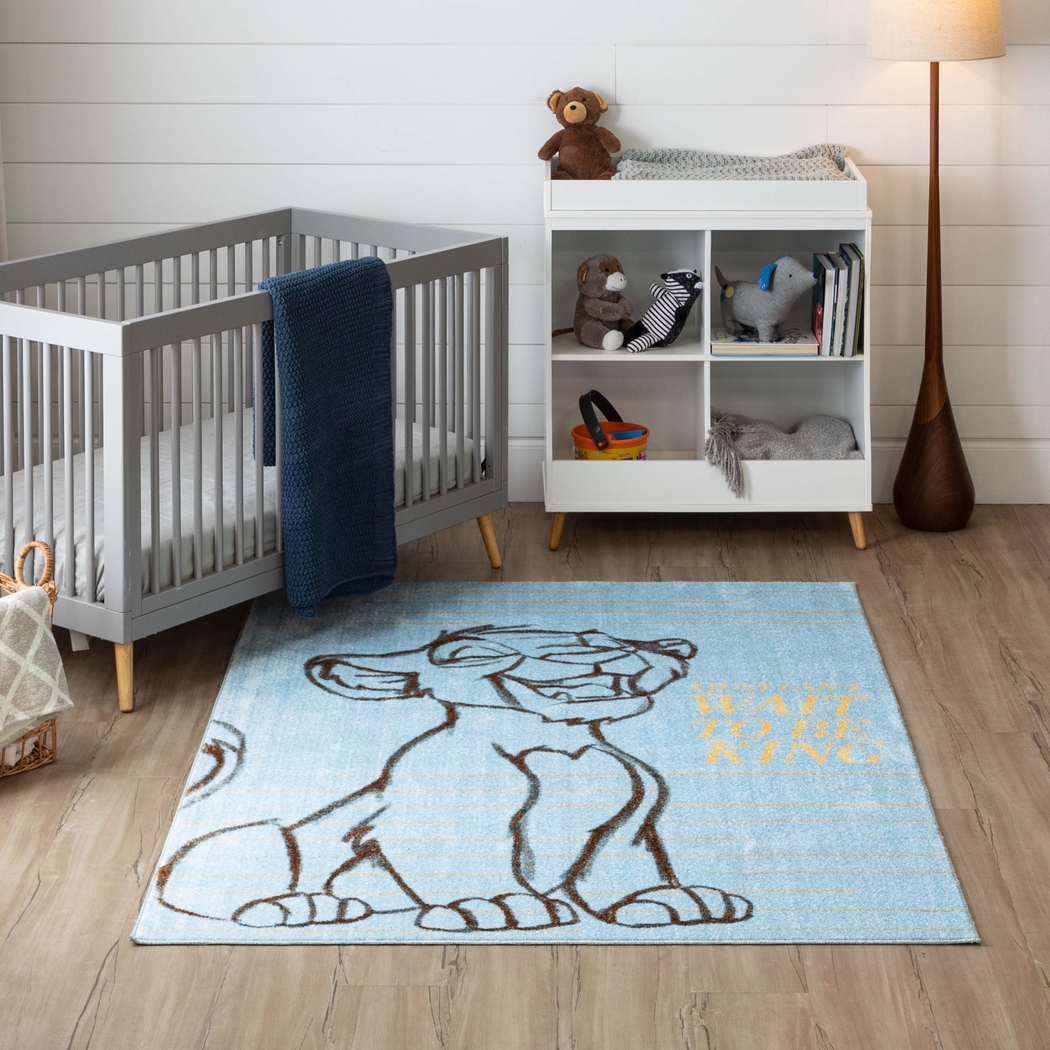 Disney Lion King Simba Blue 3' x 5' Rug - Thumbnail - Image 2