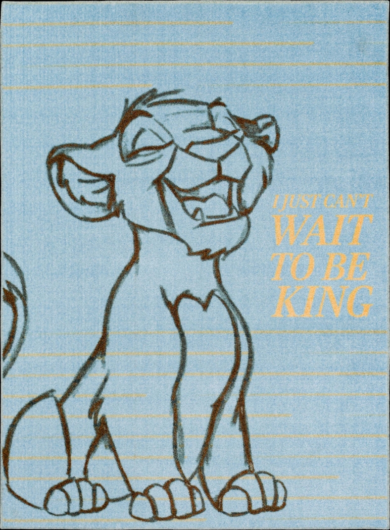 Disney Lion King Simba Blue 3' x 5' Rug - Thumbnail - Image 1