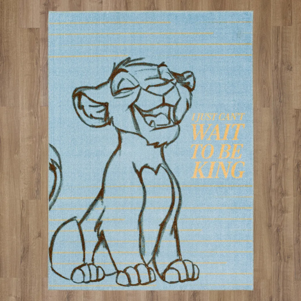 Disney Lion King Simba Blue 5' x 7' Rug - Thumbnail - Image 8