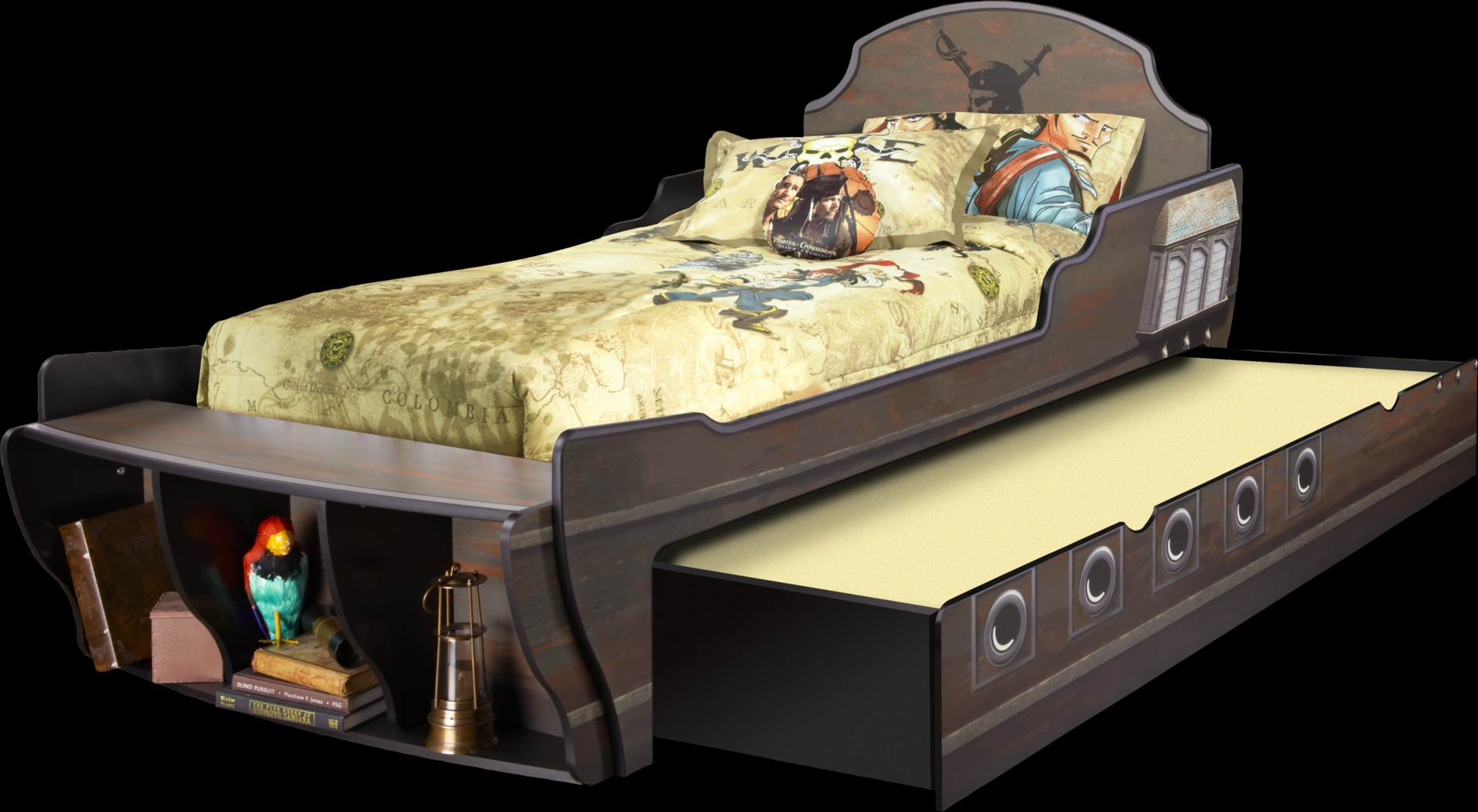 Disney Pirates Chocolate 4 Pc Twin Bed - Thumbnail - Image 2