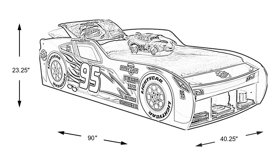 Dimension Image. Please refer to the Dimension Tab on this page for dimension details.