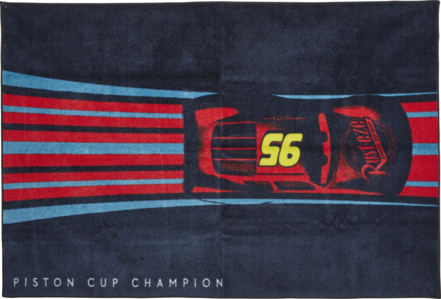 Disney/Pixar Cars Racing Stripe Blue 5 x 7 Rug - Thumbnail - Image 1