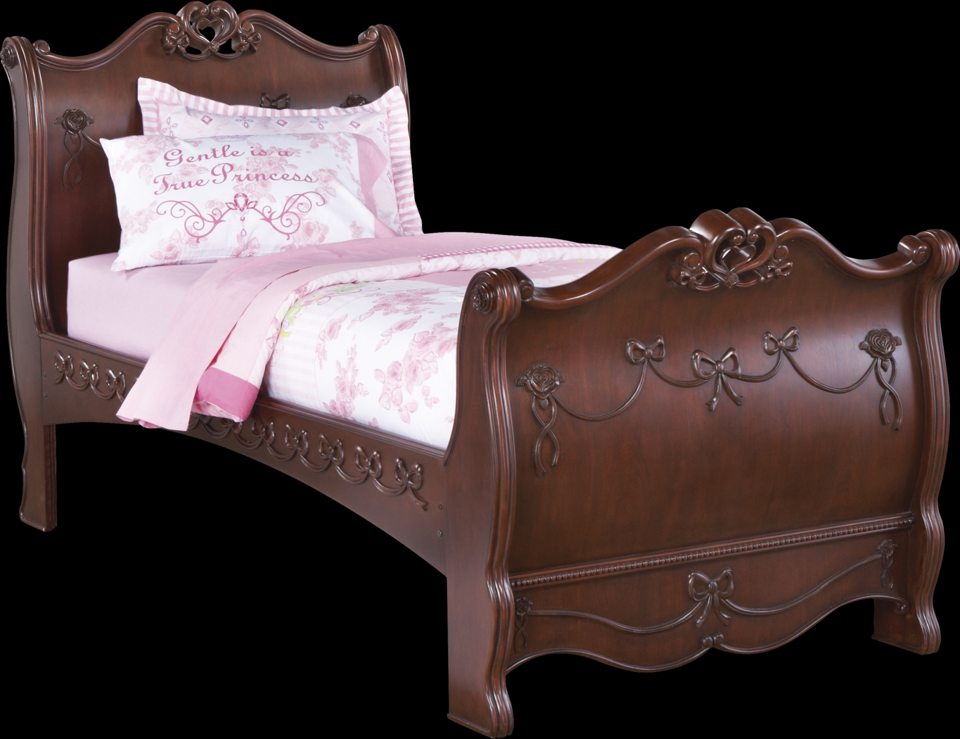 Disney Princess Cherry 3 Pc Twin Sleigh Bed - Thumbnail - Image 1