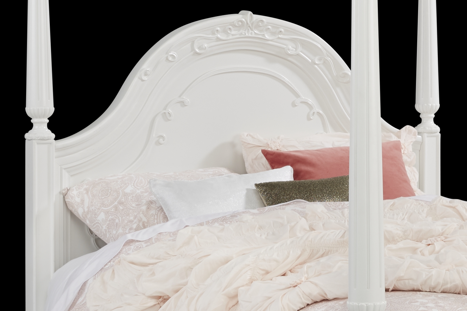 Disney Princess White Full Canopy Bed - Thumbnail - Image 3