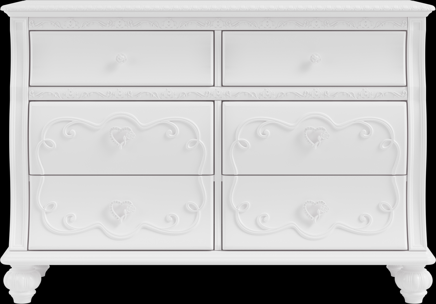 Disney Princess Dreamer White 7 Pc Twin Carriage Bedroom - Thumbnail - Image 5