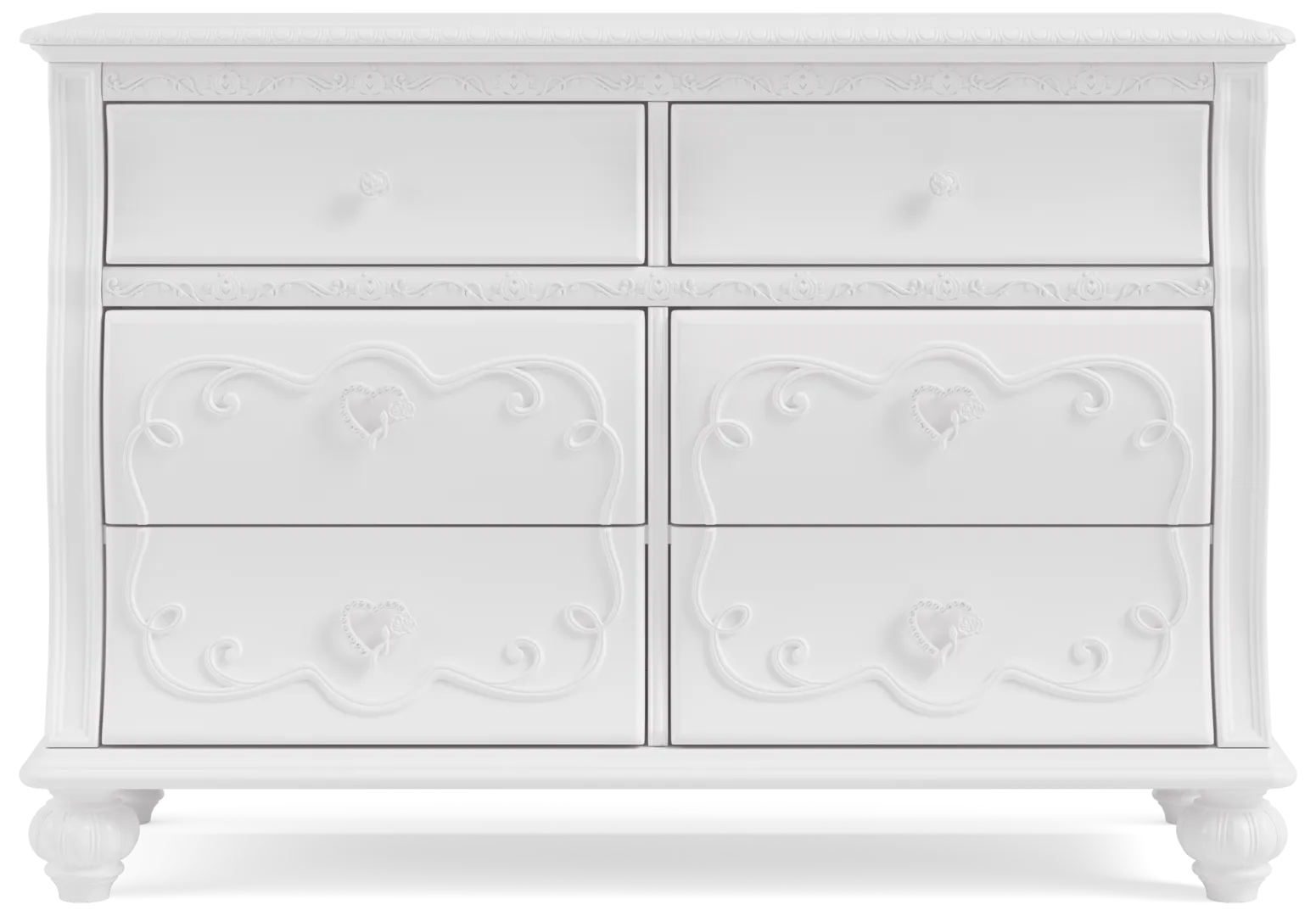 sparkle white dresser