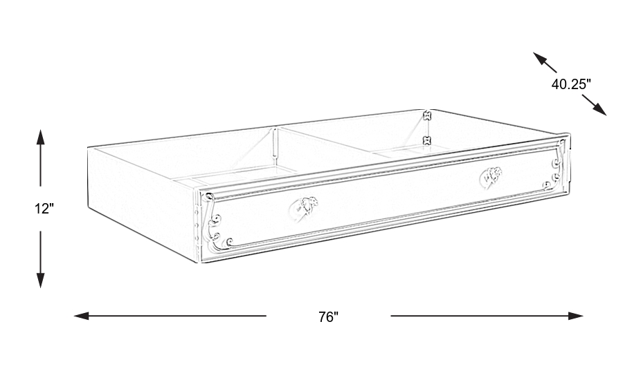 Dimension Image. Please refer to the Dimension Tab on this page for dimension details.