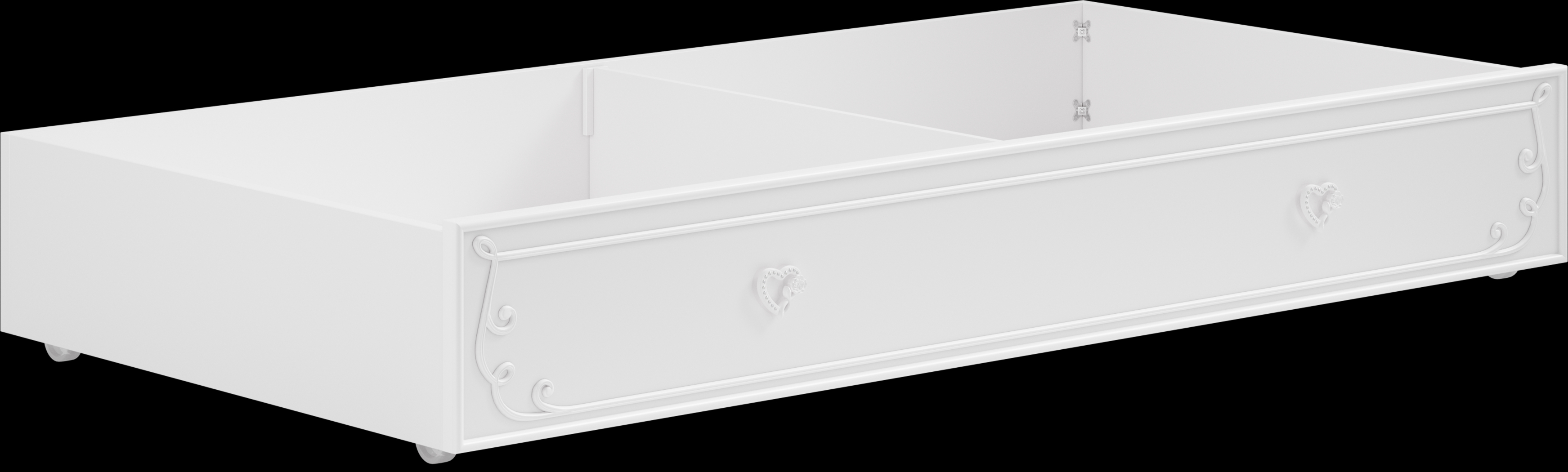 Disney Princess White Twin Storage Trundle - Thumbnail - Image 1