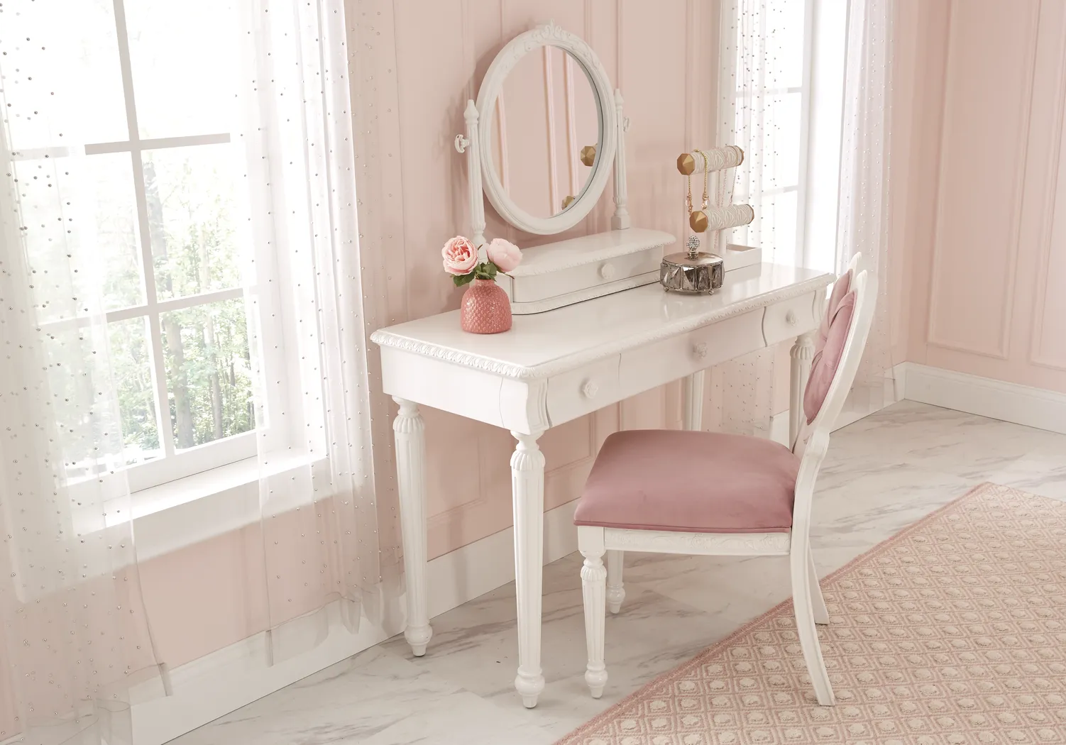Disney Princess Dreamer White Vanity Set - Image 5
