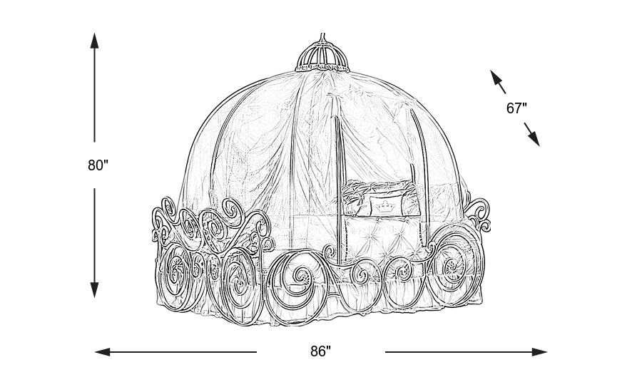 Dimension Image. Please refer to the Dimension Tab on this page for dimension details.