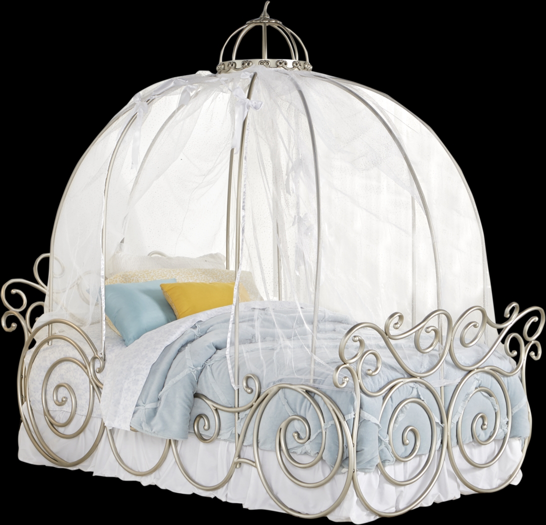 Disney Princess Fairytale Metal 5 Pc Twin Carriage Bed - Thumbnail - Image 1