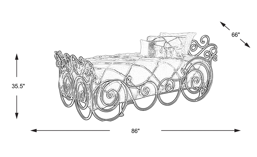 Dimension Image. Please refer to the Dimension Tab on this page for dimension details.