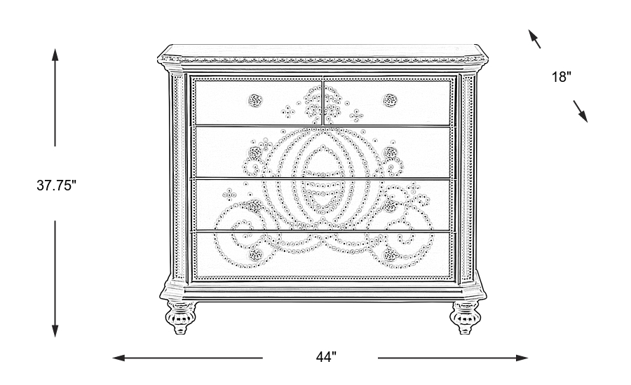 Dimension Image. Please refer to the Dimension Tab on this page for dimension details.