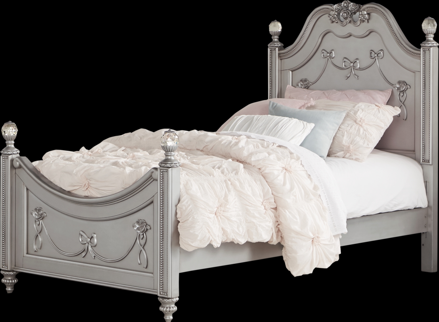 Disney Princess Fairytale Platinum 5 Pc Twin Poster Bedroom - Thumbnail - Image 2