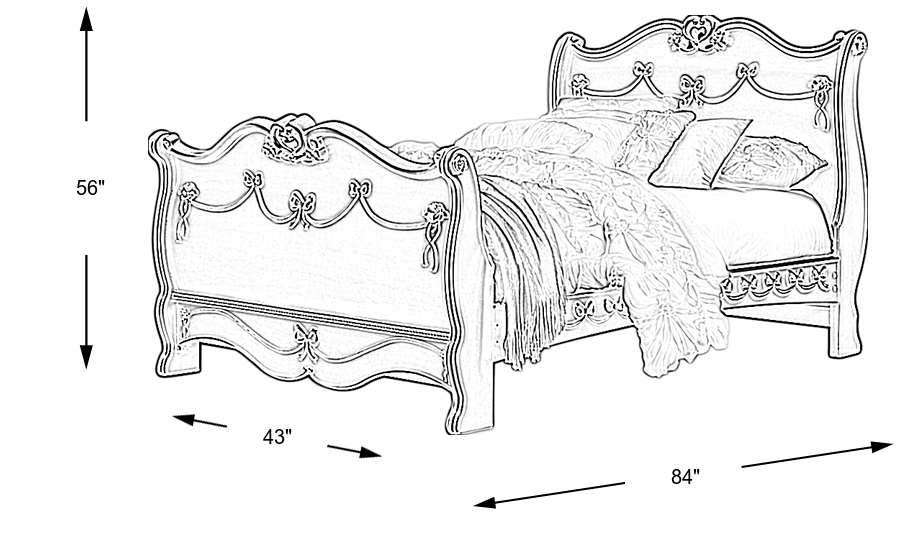 Dimension Image. Please refer to the Dimension Tab on this page for dimension details.