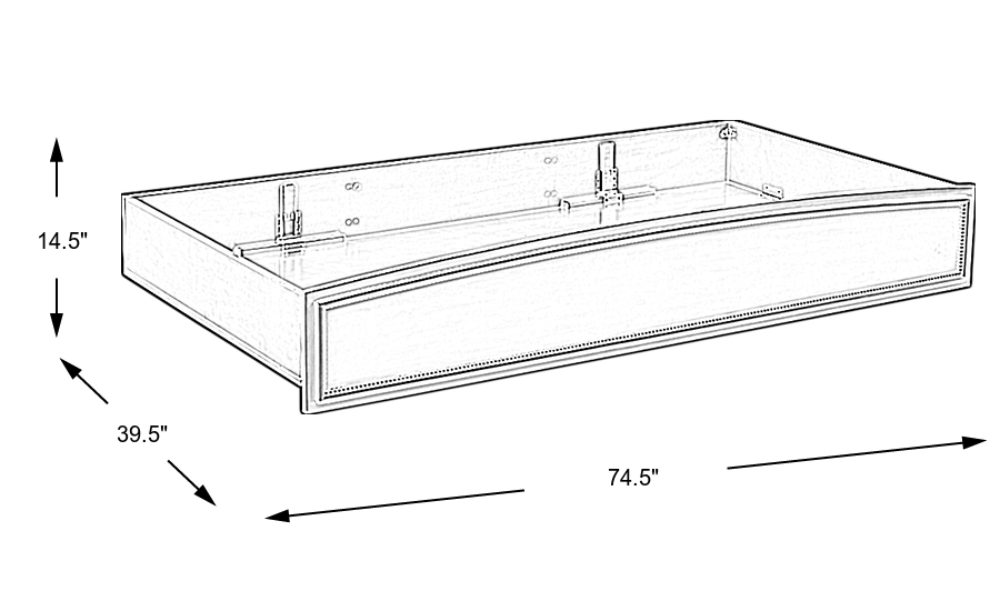 Dimension Image. Please refer to the Dimension Tab on this page for dimension details.