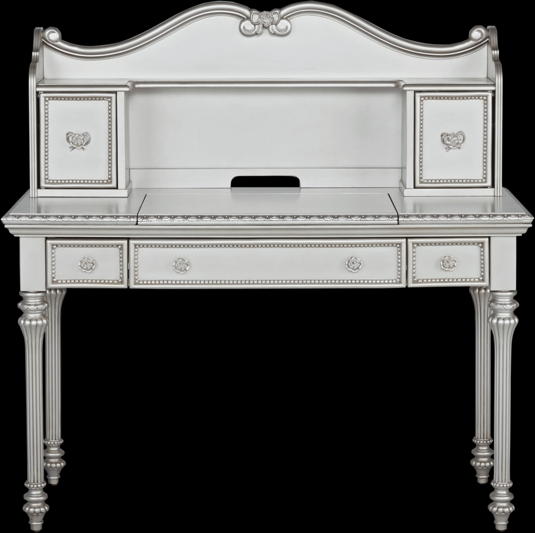 Disney Princess Fairytale Platinum Vanity Desk with Hutch - Thumbnail - Image 1