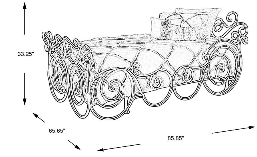 Dimension Image. Please refer to the Dimension Tab on this page for dimension details.