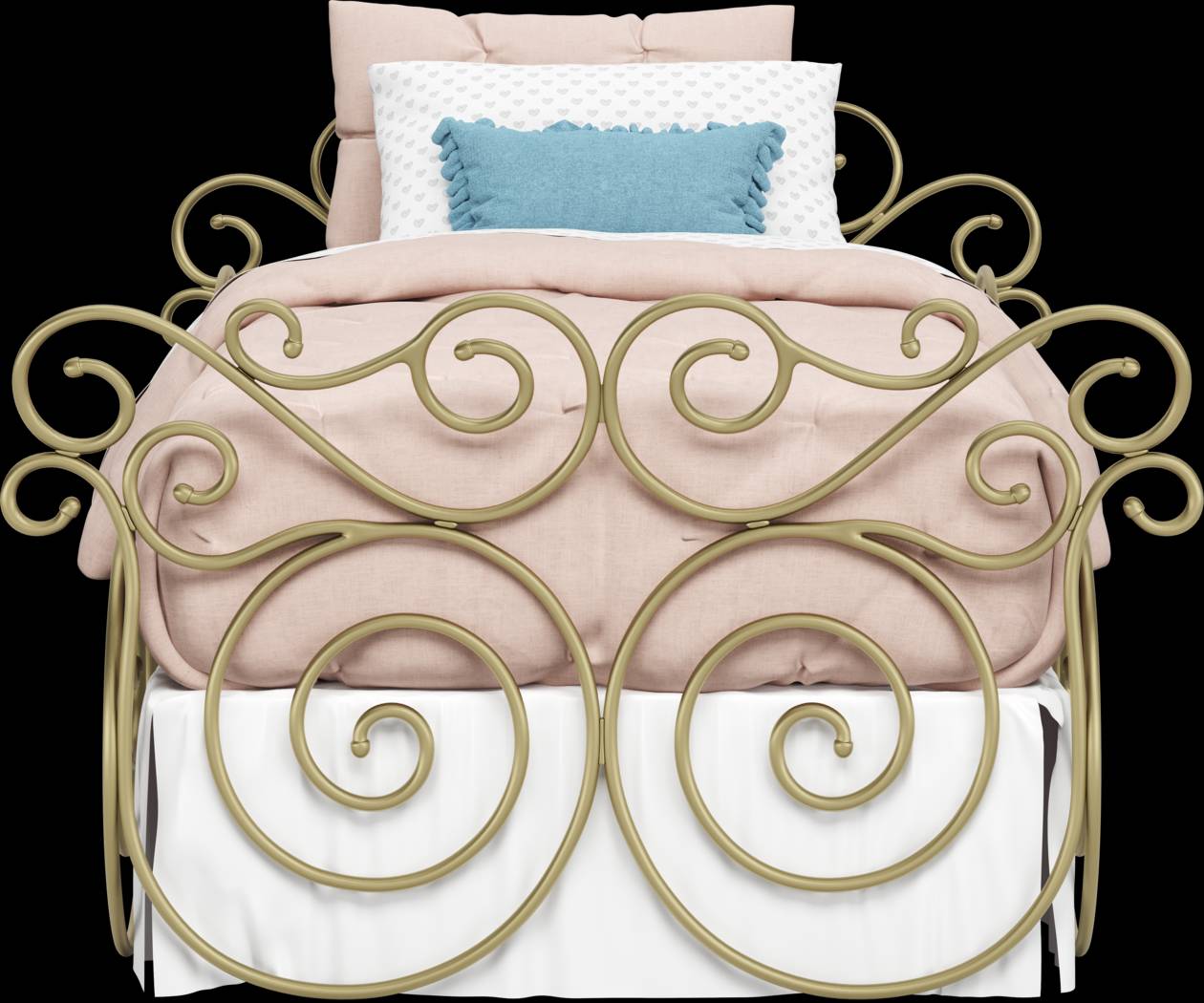 Disney Princess Royal Gold Twin Carriage Bed - Thumbnail - Image 3
