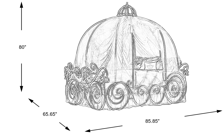 Dimension Image. Please refer to the Dimension Tab on this page for dimension details.