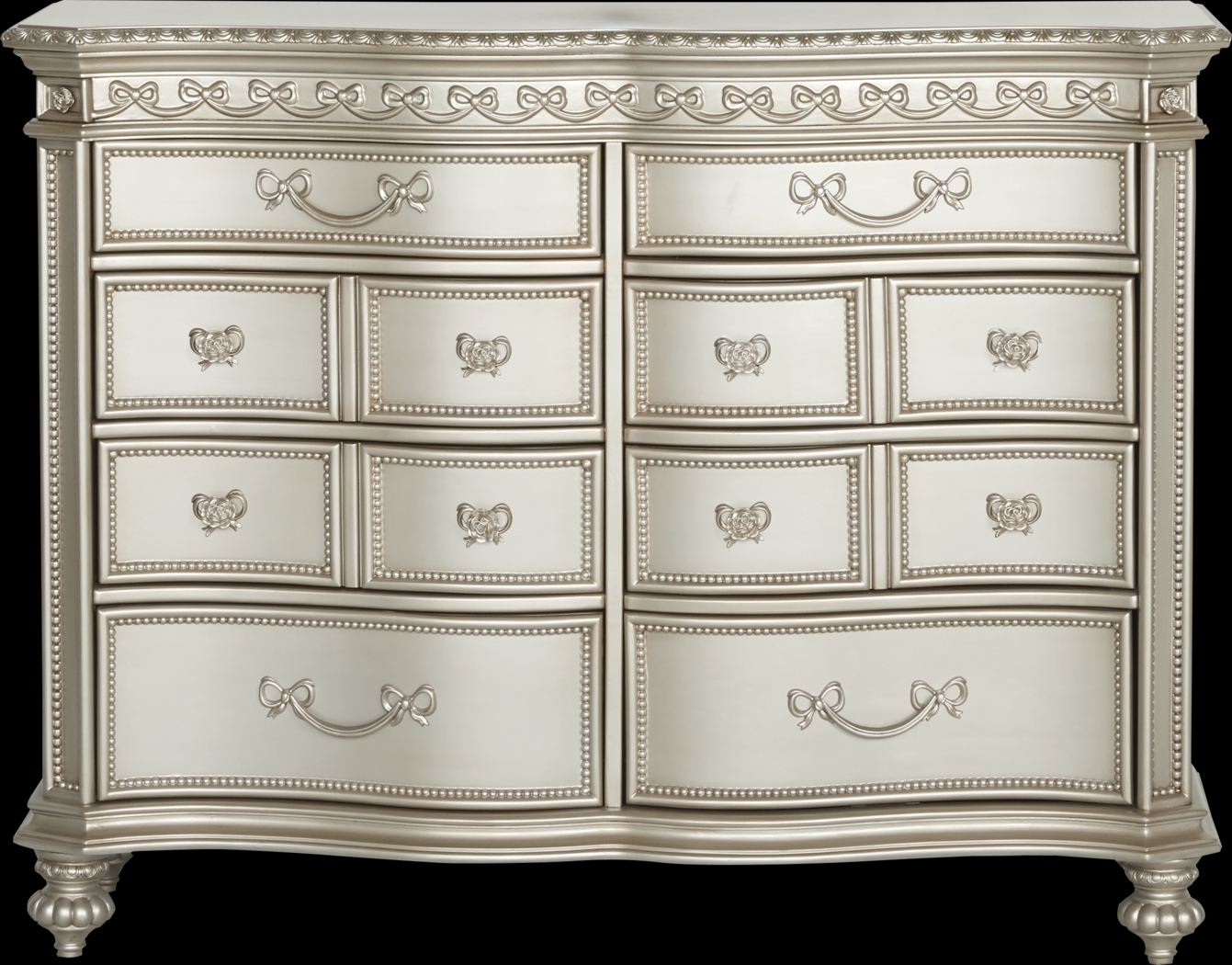 Disney Princess Fairytale Silver 5 Pc Full Sleigh Bedroom - Thumbnail - Image 4