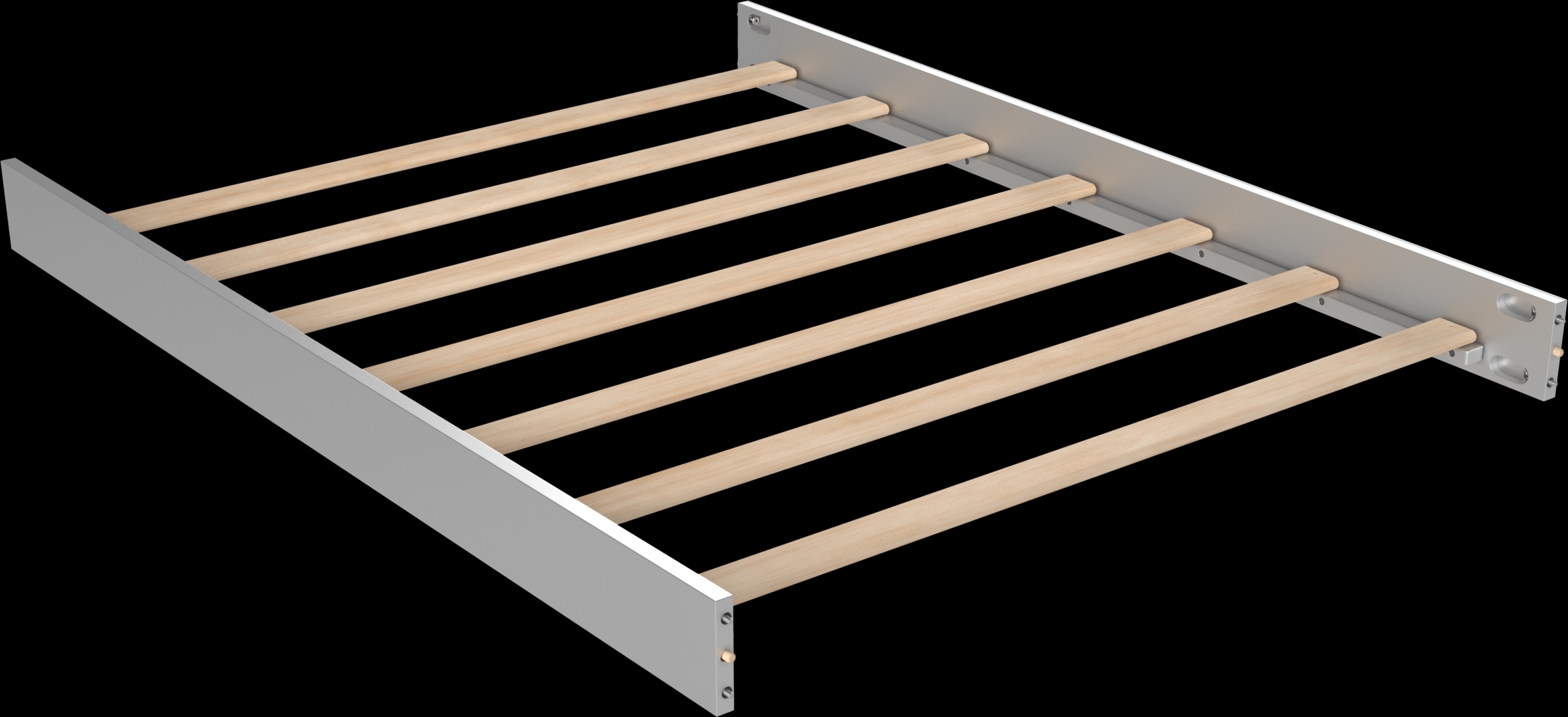 Disney Princess Fairytale Silver 6 Pc Nursery with Toddler & Conversion Rails - Thumbnail - Image 5