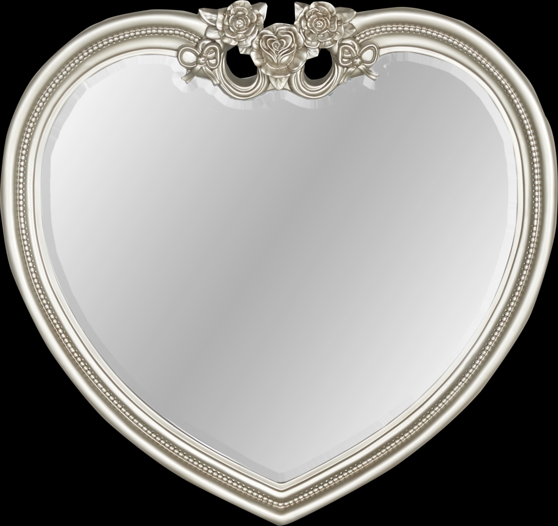 Disney Princess Fairytale Silver Heart Mirror - Thumbnail - Image 1