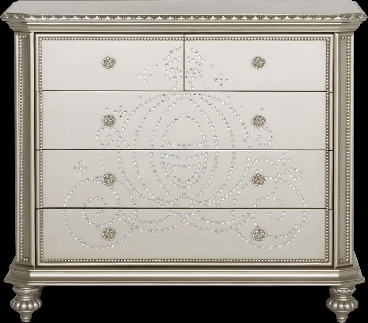 Disney Princess Fairytale Silver Jeweled Carriage Cabinet - Thumbnail - Image 1